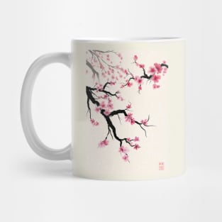 Pretty sumi-e cherry blossoms / sakura Mug